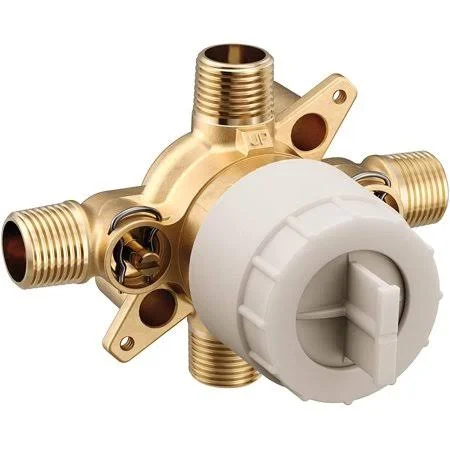 Moen U140CIS M-CORE 3-Series 4 Port Tub and Shower Pre-Fabricated Mixing Valve with CC/IPS Connections and Stops, or Unfinished
