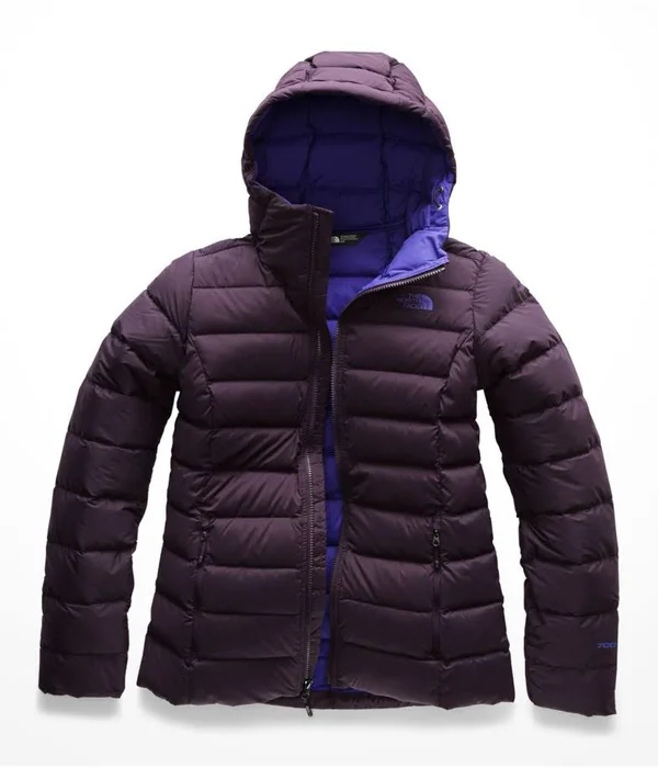 THE NORTH FACE - STRETCH DOWN HOODIE W - X-SMALL - Galaxy Purple