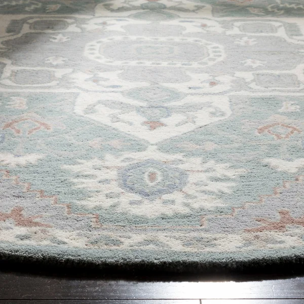 Safavieh Heritage HG823A Area Rug Blue/Ivory 6& x 6& Round