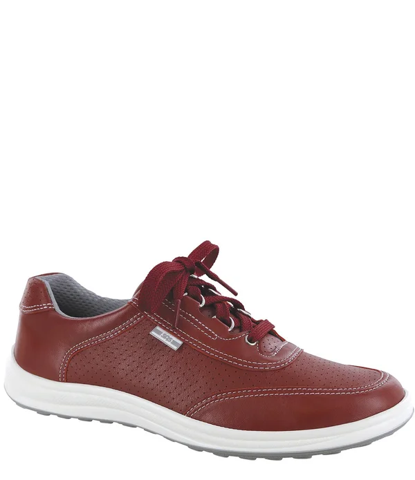 SAS Women's Sporty Lux Sneaker Ruby Perf Leather 12 N