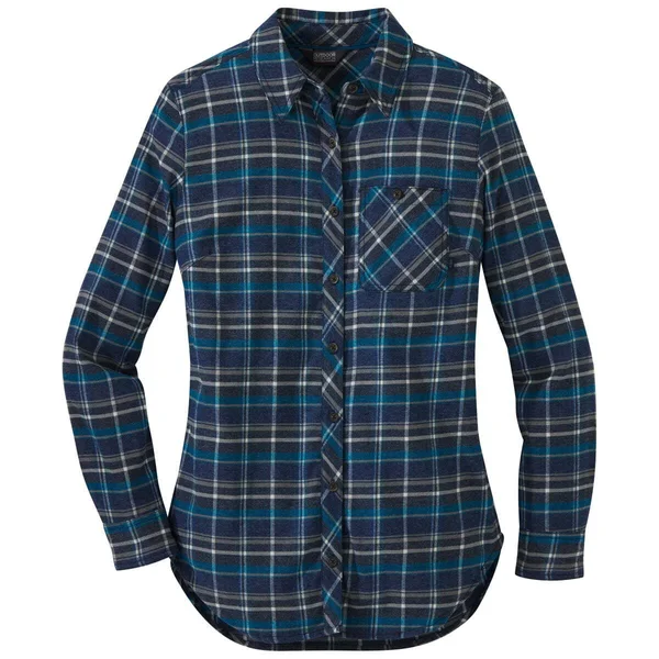 Outdoor Research Women's Kulshan Flannel Tunic - XL - Prussian Blue