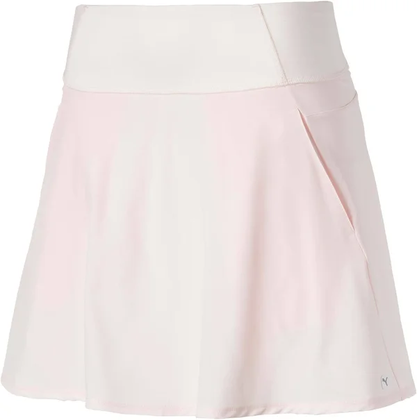 Puma Women's PWRSHAPE Solid Woven Golf Skirt - Rosewater - L