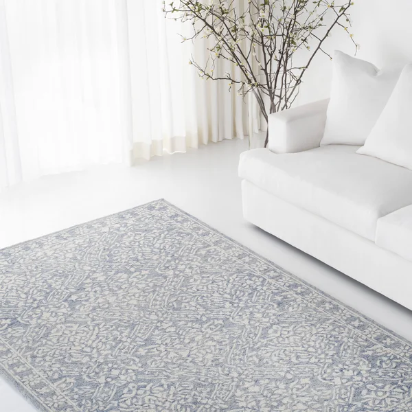 Olivier Hand-Tufted Wool Blue/Ivory Area Rug Lauren Ralph Lauren Rug Size: Runner 2&3x22 x 7&