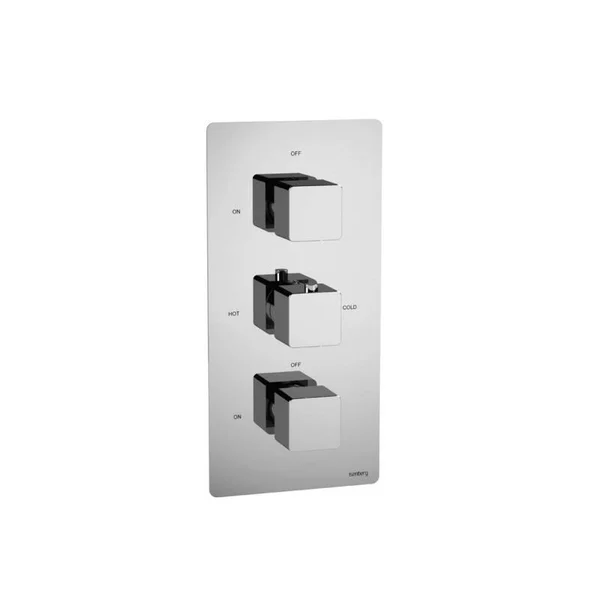 Isenberg 196.4401TCP Trim for 3/4x22 Thermostatic Valve with 2 Volume Controls Use with TVH.4401 Chrome