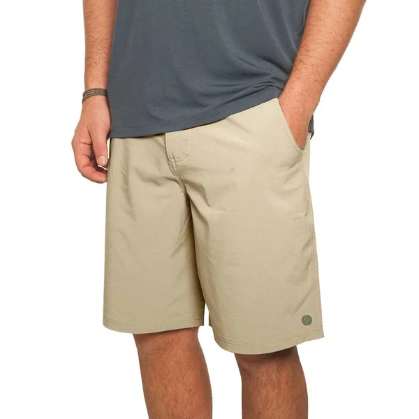 Free Fly Men's Bamboo-Lined Hybrid Shorts, Charcoal, 34 W