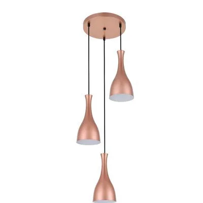 Lavigne 3 - Light Cluster Teardrop Pendant Orren Ellis Finish: Honey Gold