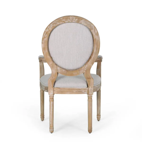 Set of 4 Judith French Country Wood Upholstered Dining Chairs Light Gray/Natural - Christopher Knight Home