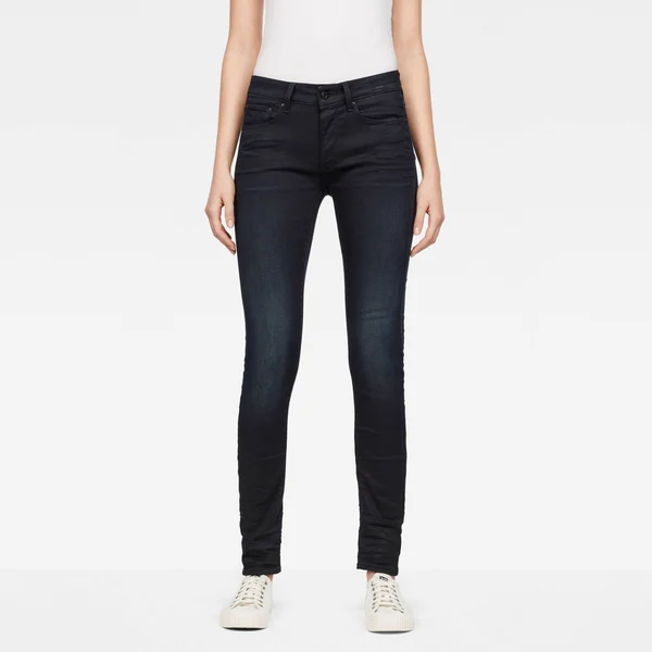 G-Star Raw Women 3301 Contour Skinny Jeans Dark Blue Size 0-28