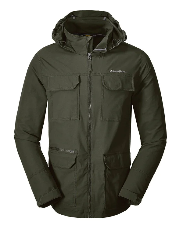 Eddie Bauer Men's Atlas Stretch Hooded Jacket - Green - L