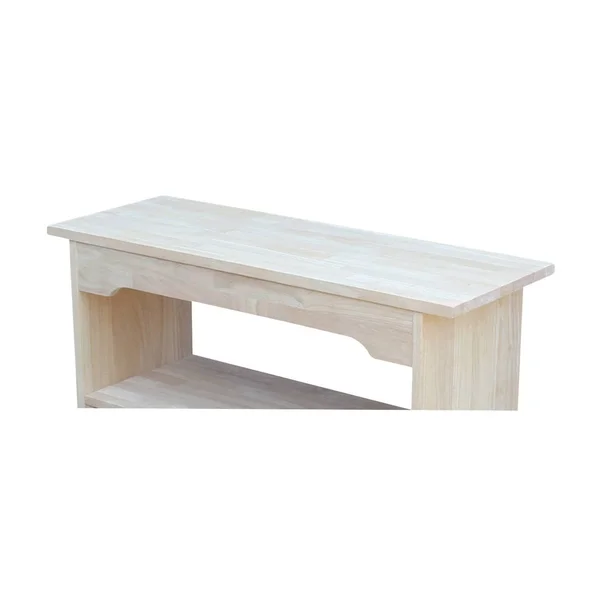 The Gray Barn Moonshine Unfinished Bench - Size: 48x22