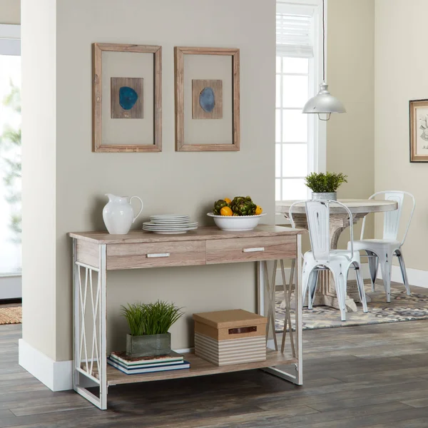 Lenyxx Collection Sofa Table, Multiple Colors, White