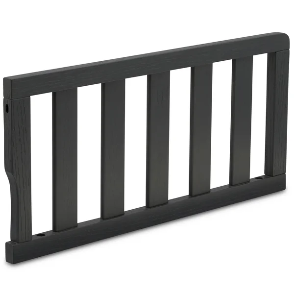 Delta Children Toddler Guardrail - Textured Midnight Gray