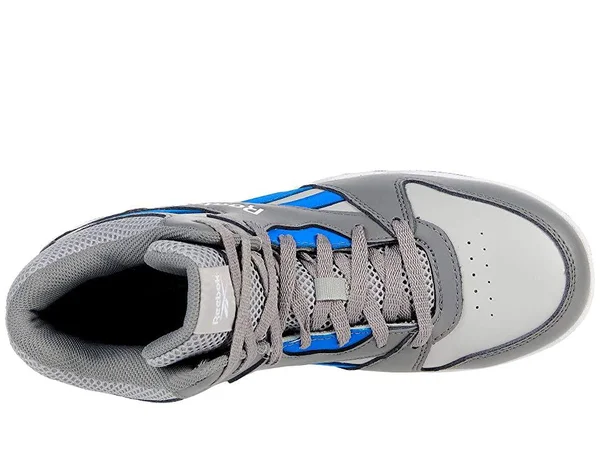 Reebok Work Men's BB4500 High Top - Static Dissipative - Composite Toe Sneaker Grey and Cobalt Blue - 15 Medium