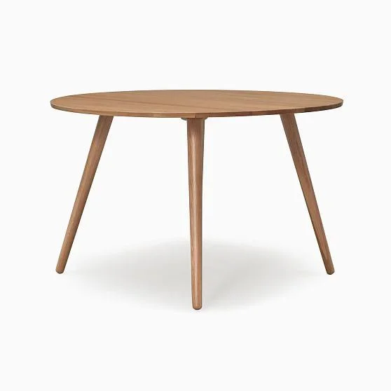 Aurora Oval Dining Table Walnut 47 in
