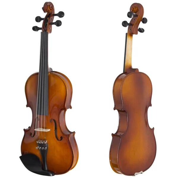 Cecilio CVN-300 Ebony Fitted Solid Wood Violin with D&Addario Prelude Strings, Size 1/2