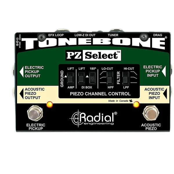 Radial PZ-Select Piezo and Magnetic Pickup Selector, di