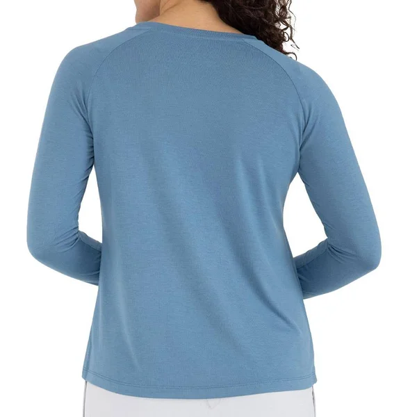 Free Fly Women's Bamboo Weekender Long Sleeve Willow Green, XL