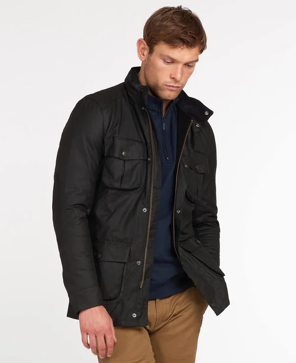 Barbour Wax Jacket Corbridge Black Size L