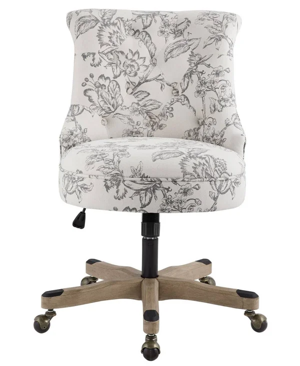 Linon Home Decor Hollyn Office Chair - Gray