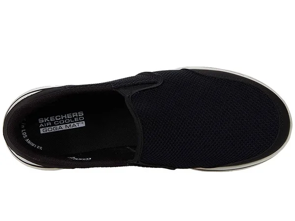 Skechers Men's GOwalk 5 - Beeline Walking Shoes, Black/White, 8.5