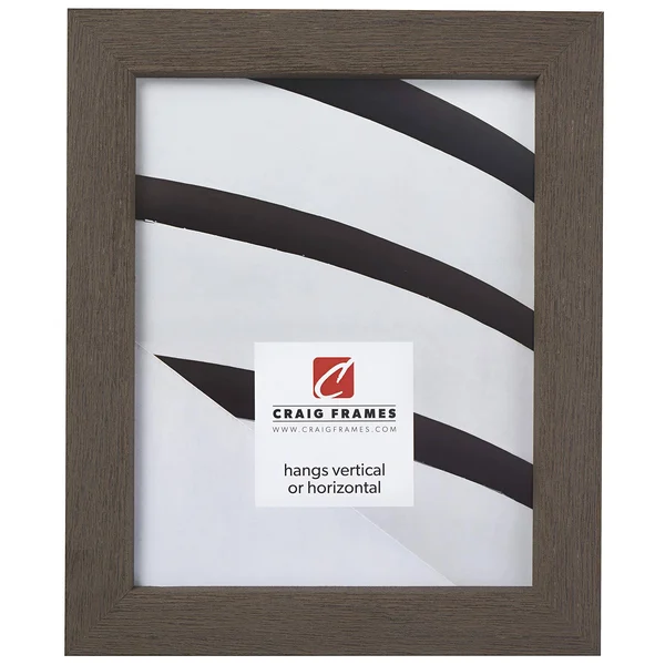 Craig Frames Gesso, Gray Plain Wooden Picture Frame, 16 by 24-Inch