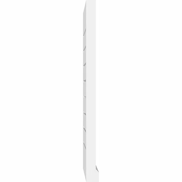 Ekena Millwork GVPVE24X2803SF 24x22W x 28x22H Vertical Surface Mount PVC Gable Vent: Functional - w/ 2x22W x 2x22P Brickmould Sil