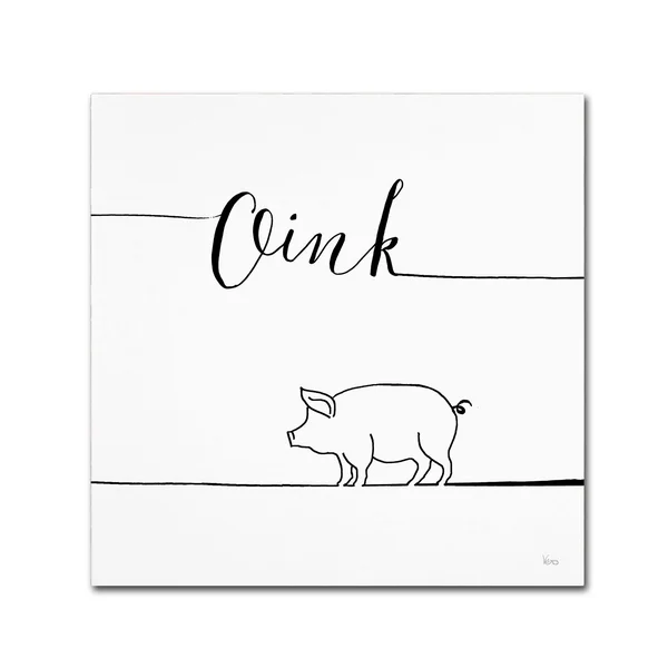Trademark Art Veronique Charron 'Underlined Farm V' Gallery-Wrapped Canvas Art
