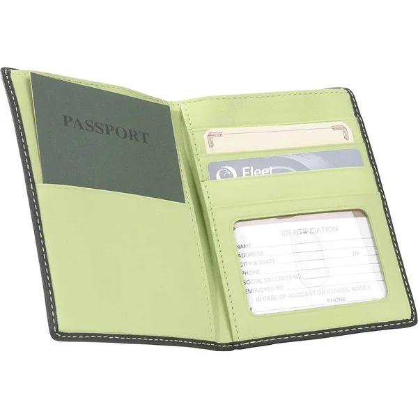Royce Leather Passport Currency Wallet, Wildberry