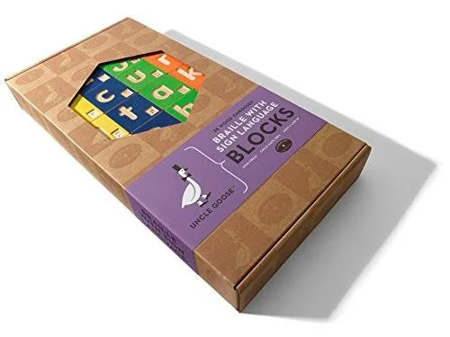 Uncle Goose Braille ABC Sign Language Blocks