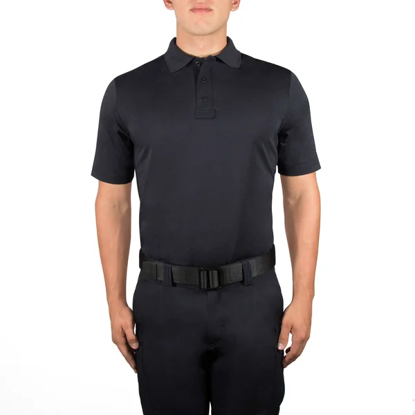 Mens Police Polo Shirts - Performance Pro Polo Shirt Size 3X-Large Reg in Dark Navy Blue - Polyester by Blauer