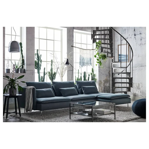 IKEA - S鰀erhamn Sofa Section - Finnsta Turquoise, Width: 73 1/4