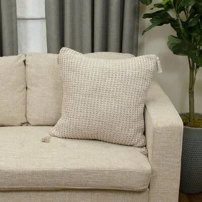 Elyse Square Cotton Pillow Cover & Insert Gracie Oaks Color: Taupe