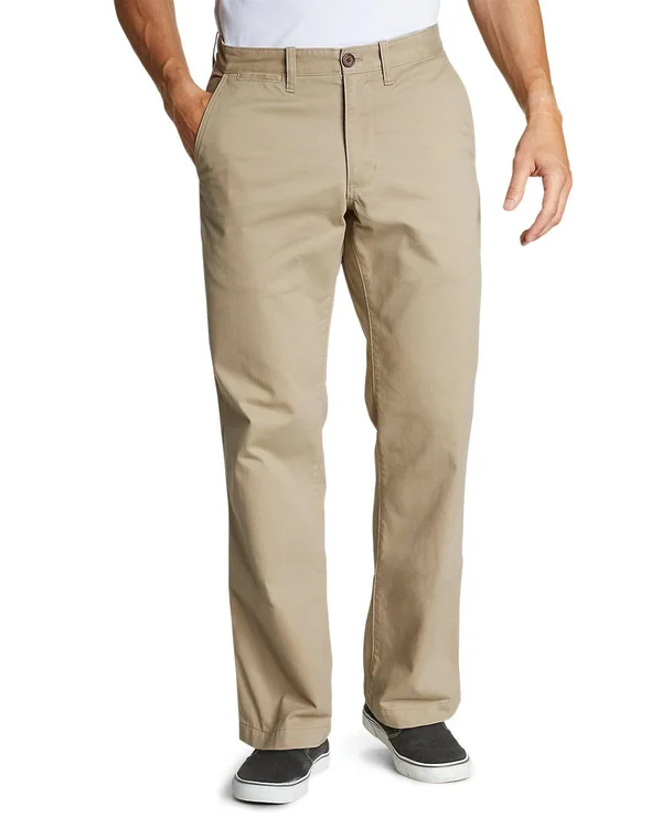 Eddie Bauer Men's Classic Wash Chino Pants - Brown - 30/30