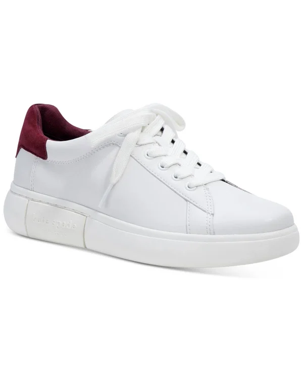 Kate Spade Lift Sneakers, Optic White/Grenache - 8