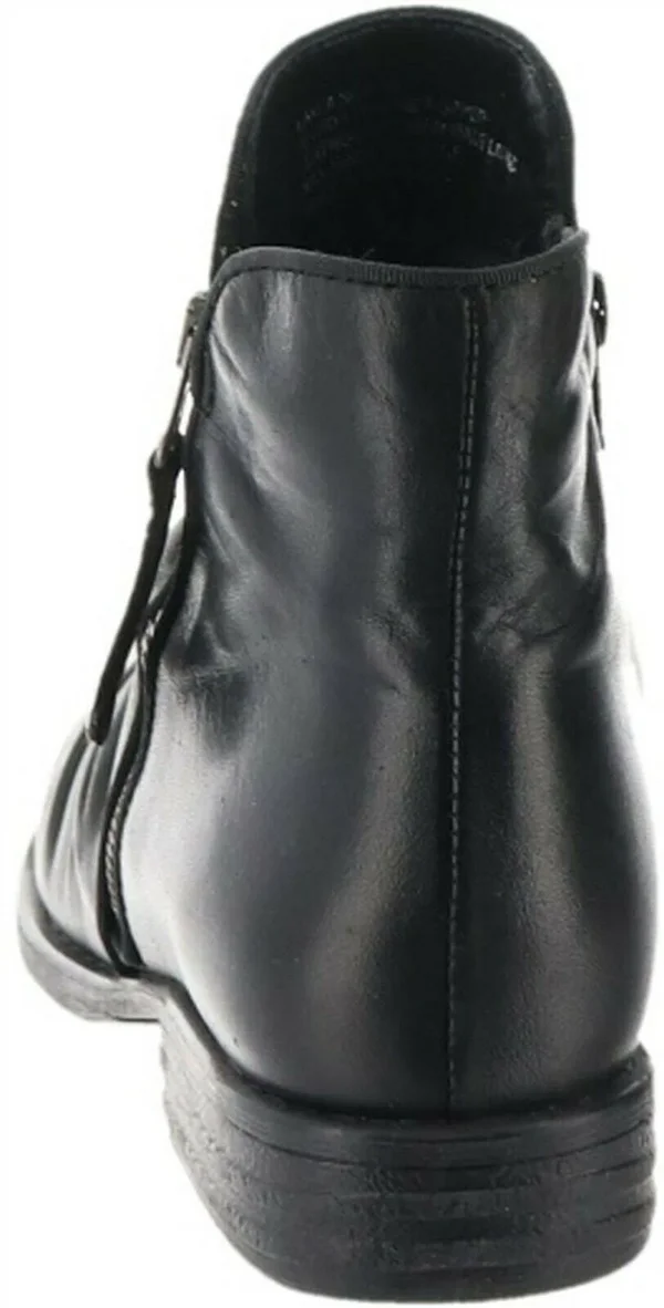 Miz Mooz Leather Ruched Ankle Boots - Layla Black EU 38