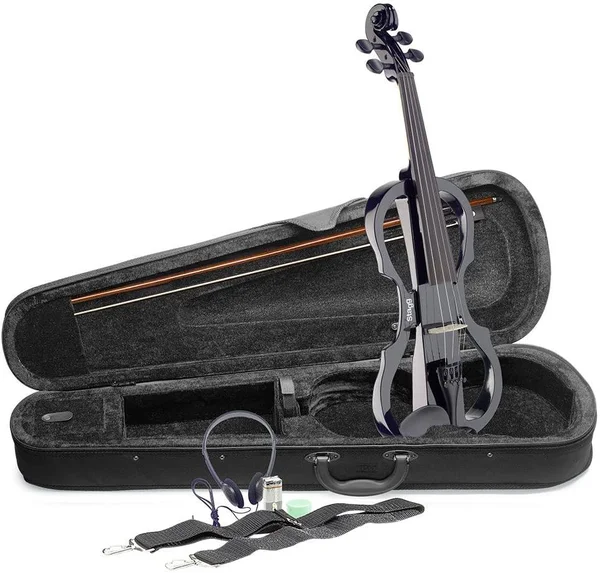 Stagg EVN X-4/4 BK Full Size Electric Violin Outfit - Black
