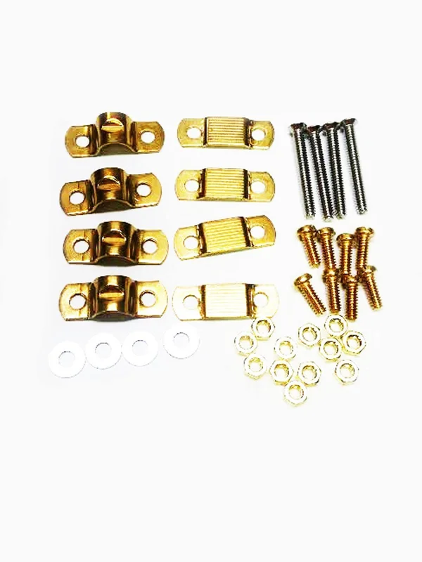 Pactrade Marine Twin Lever Engine Control Made of Chrome Plated Brass for Boat P60058
