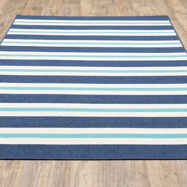 Oriental Weavers Meridian 5701B 3&7x22 x 5&6x22 Blue Area Rug