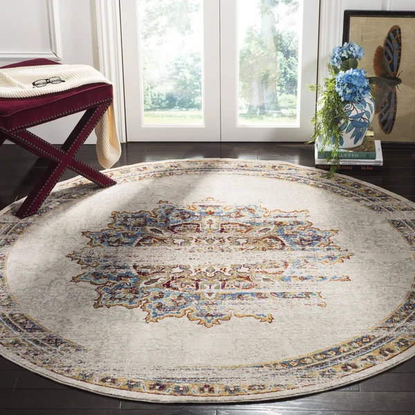 Safavieh Aria 103 Area Rug, Creme, Red, 5&1x22 x 7&6x22 Rectangle