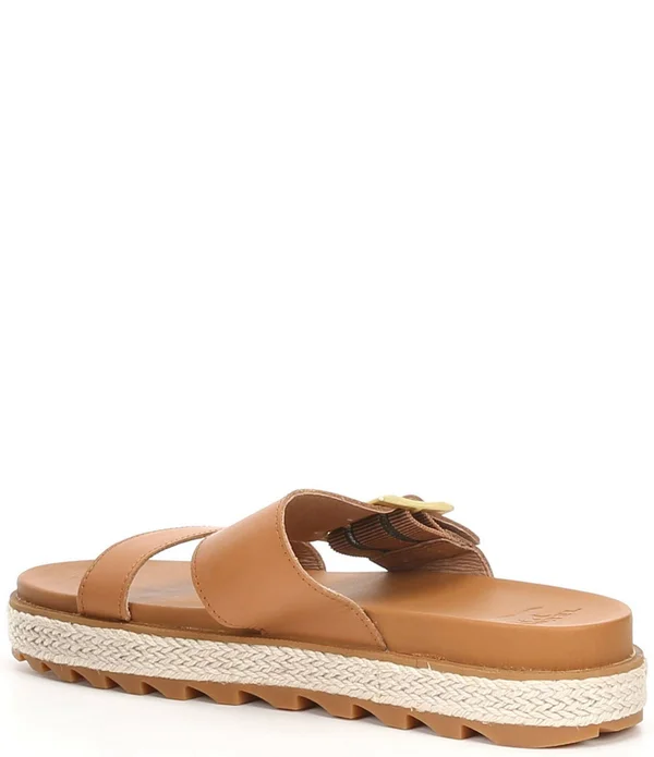 Sorel Roaming Buckle Slide Jute Sandal - Women's Camel Brown - 8.5