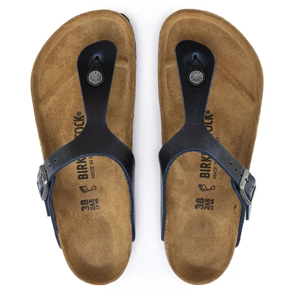 Birkenstock Gizeh - Leather (Washed Metallic Pink) Women's Sandals