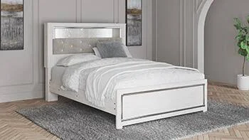 Ashley Altyra Full Upholstered Panel Bookcase Headboard