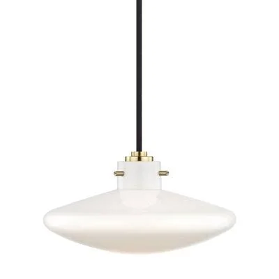 Corbin 1 - Light Statement Geometric LED Pendant Finish: Aged Brass