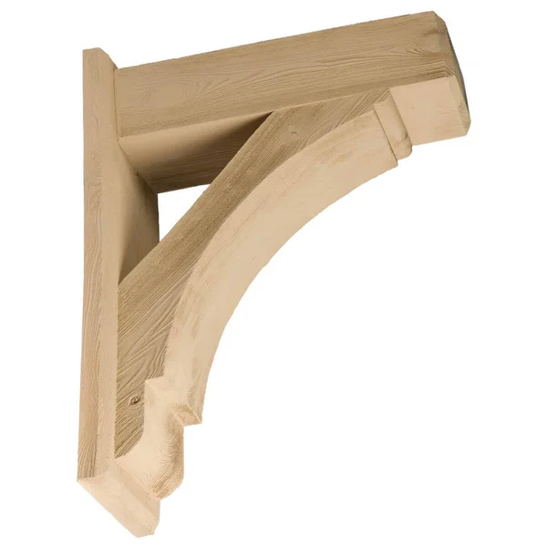 Fypon 7 1/2x22W x 30x22H x 14x22P BRACKET, Timber Texture