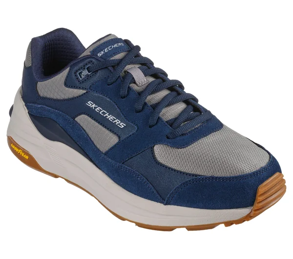 Skechers Global Jogger Navy, Gray - Size 12.0