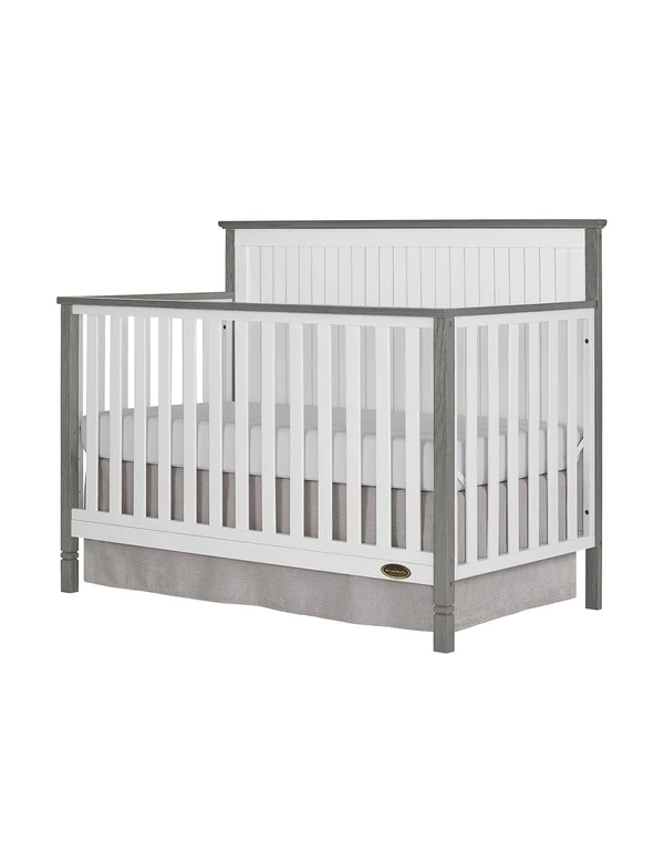 Dream on Me Alexa II 5 in 1 Convertible Crib, Silver