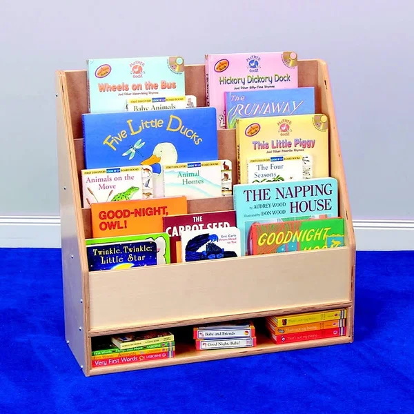 Childcraft Toddler Book Display with Dry-Erase PANEL - 3 Shelves, 24 x, 24 x 9 x 24 inches