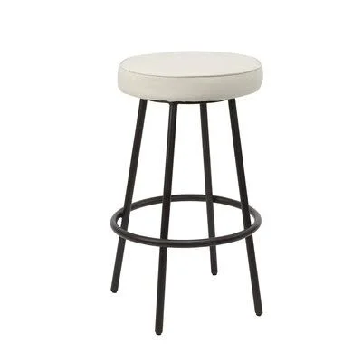 Butters Bar & Counter Stool Williston Forge Upholstery: White - Seat Height: Bar Stool (29x22 Seat Height)