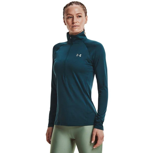 Under Armour Women's Tech Zip - Blue - LG
