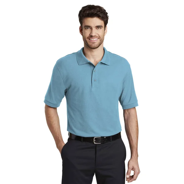 Port Authority K500ES Extended Size Silk Touch Polo - Maui Blue - 10XL